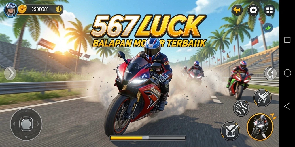 Gameplay menarik balapan motor di 567LUCK dengan grafik yang memukau.