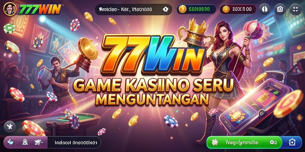 Tampilan menarik dari gameplay Kasino di 777WIN.