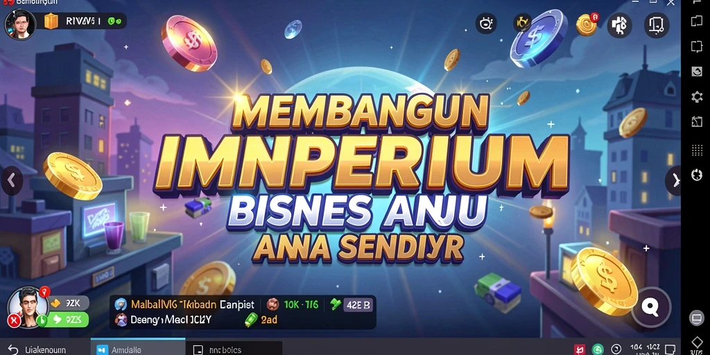 Gameplay menarik dalam 9ZK yang menunjukkan pengelolaan bisnis.