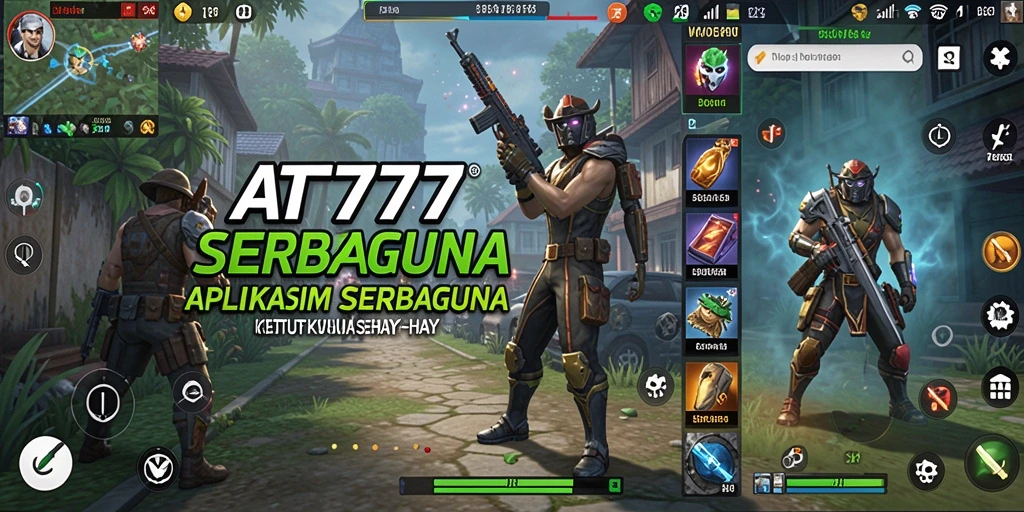 Tampilan utama AT777 dengan fitur-fitur Utility yang beragam.
