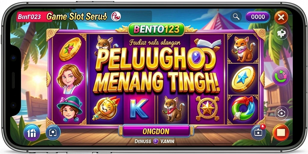 Screenshot gameplay Slot BENTO123 dengan berbagai tema menarik.
