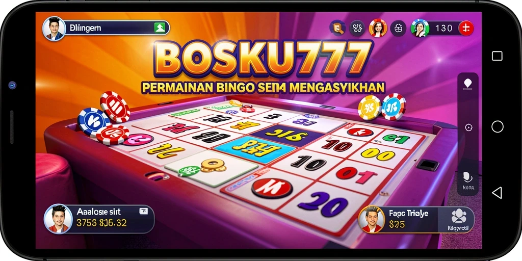 Screenshot gameplay seru dari BOSKU777 yang menunjukkan momen Bingo menegangkan.