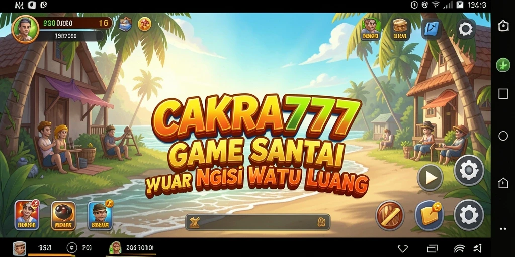 Tampilan gameplay CAKRA777 yang menarik dan ceria.