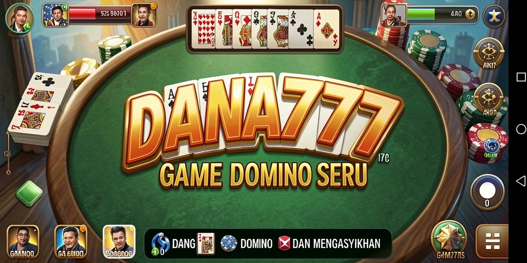 Tangkapan layar dari gameplay seru DANA777 yang menunjukkan aksi permainan Domino.