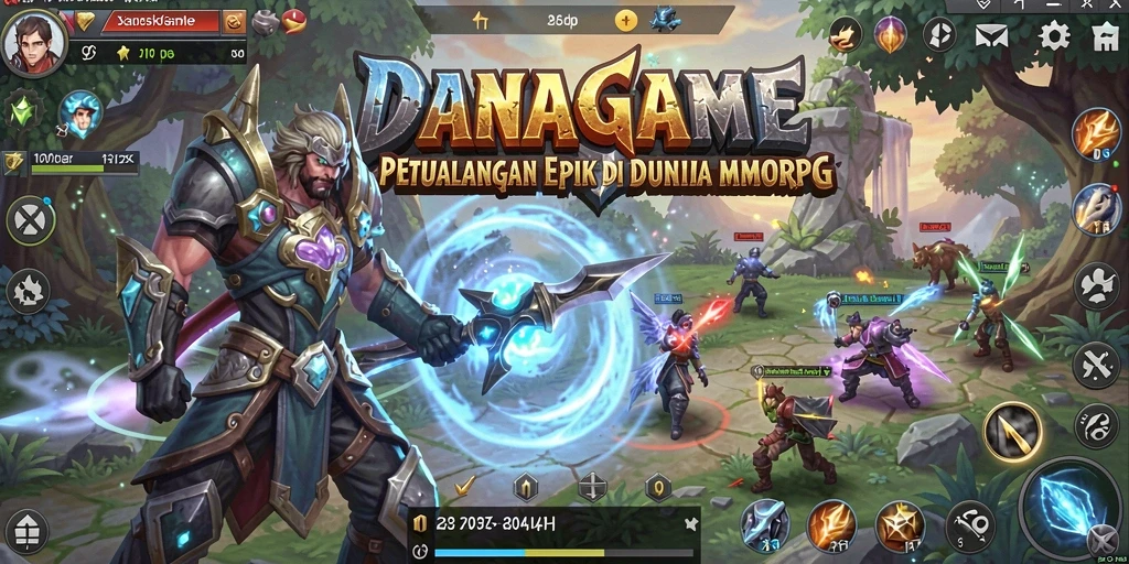 Gameplay epik dalam DANAGAME yang penuh petualangan MMORPG.