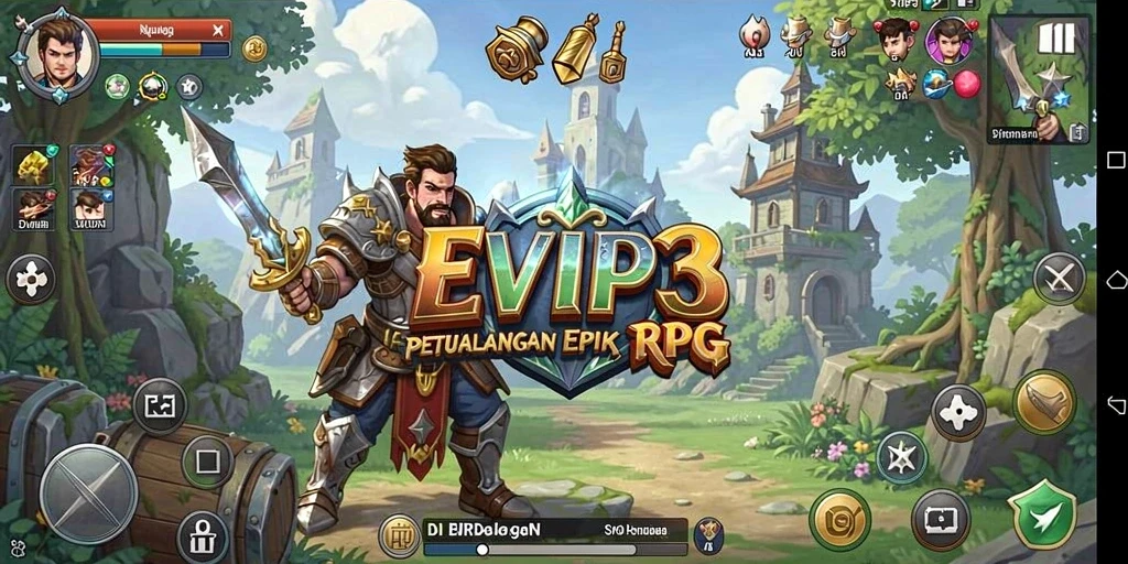 Gameplay seru EVIP3 dengan dunia RPG yang luas.