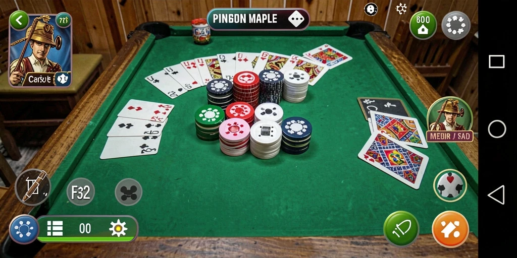 Tampilan gameplay F32 yang menakjubkan saat bermain Gaple.