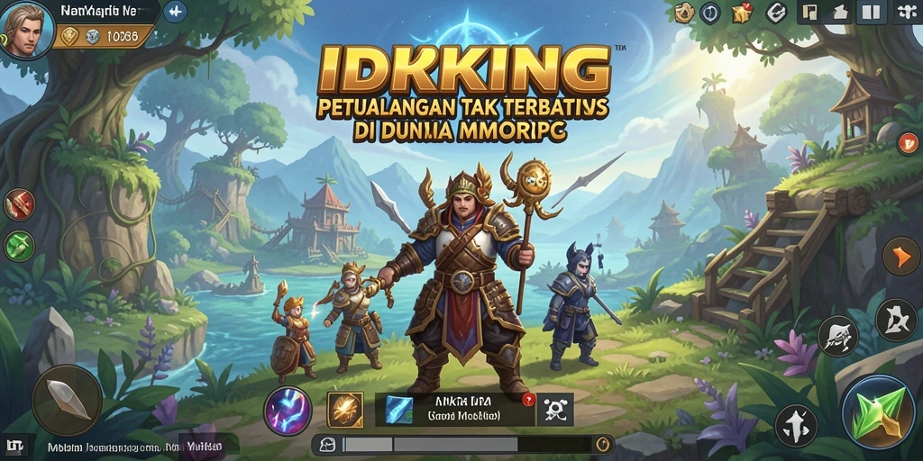 Tampilan gameplay mendebarkan di dunia MMORPG IDRKING.