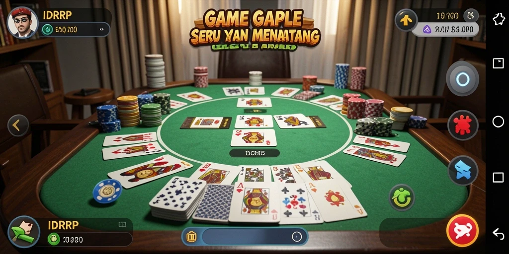 Screenshot gameplay Gaple yang seru di IDRRP.