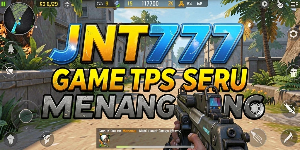 Tampilan gameplay mendebarkan di JNT777 yang menonjolkan aksi tembak-menembak.