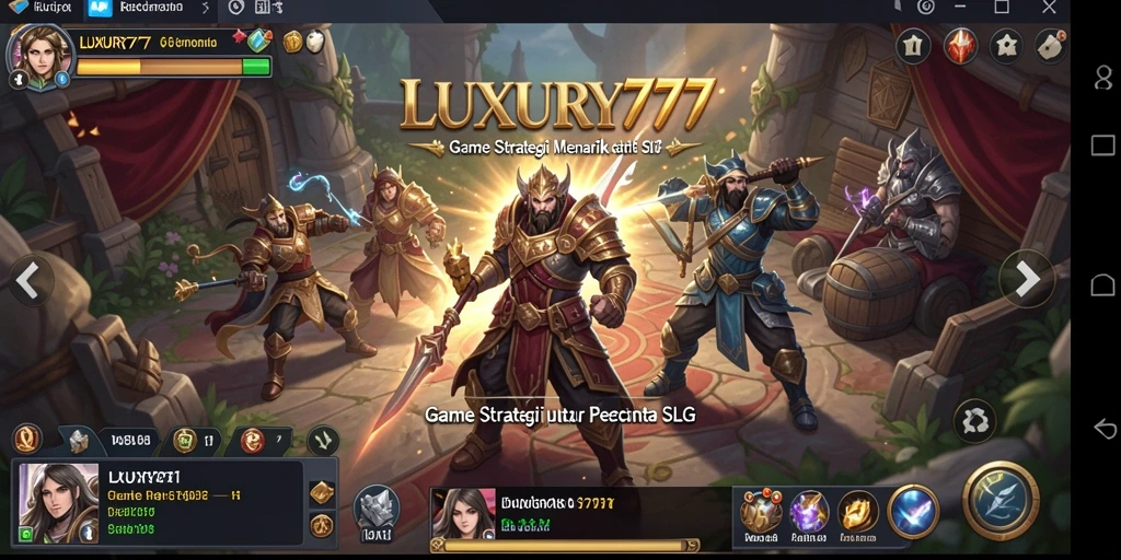 Menampilkan gameplay mendebarkan dari LUXURY777 dalam genre SLG.