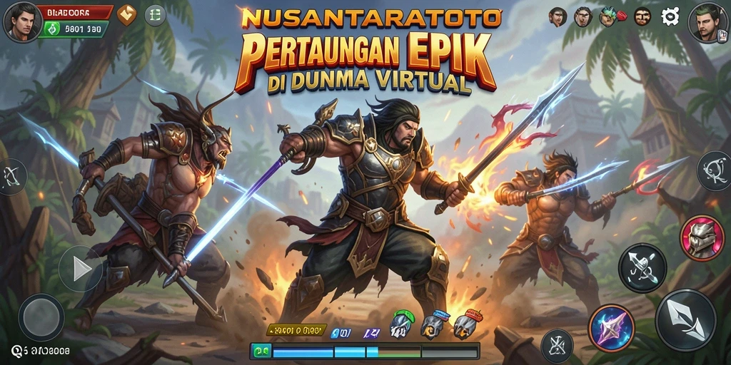 Tampilan aksi seru dalam pertarungan NUSANTARATOTO.