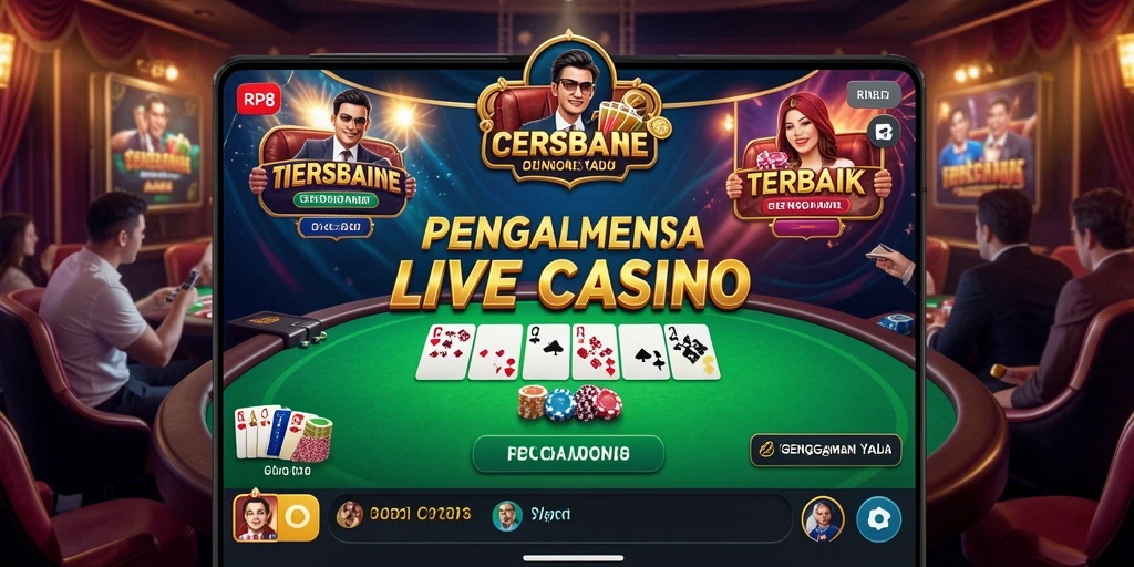 Screenshot permainan Live Casino yang mendebarkan dari RP8.