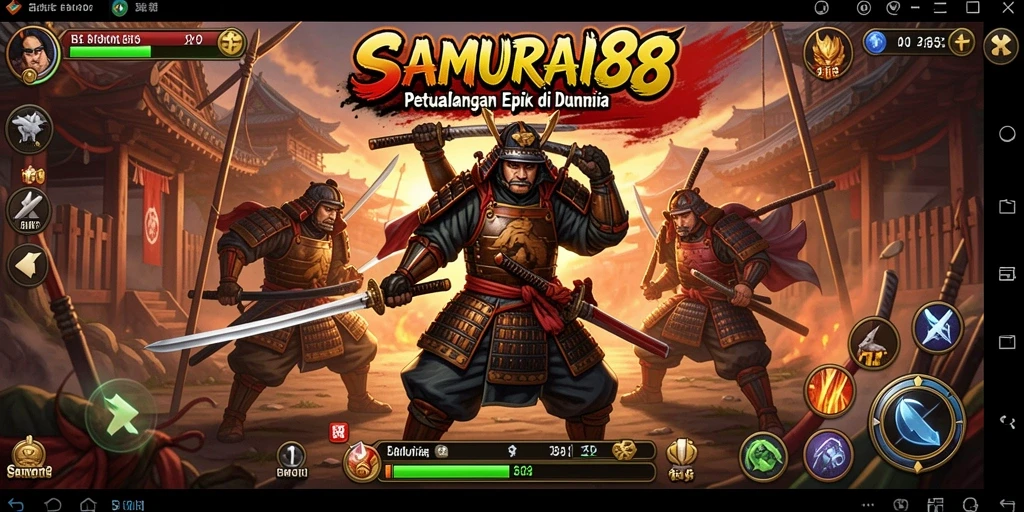 Tampilan gameplay <strong>SAMURAI88</strong> yang memukau dalam petualangan seru.