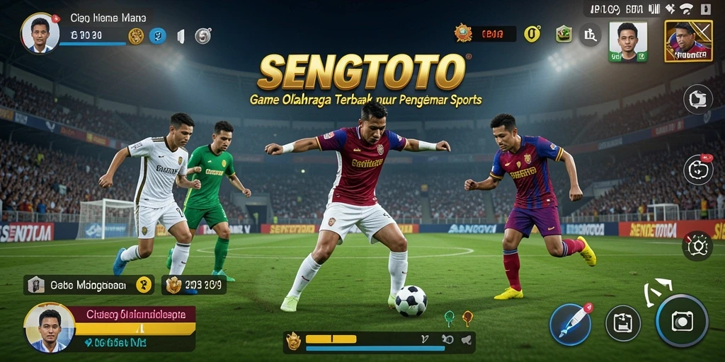 Tampilan gameplay SENGTOTO yang menampilkan statistik olahraga real-time.