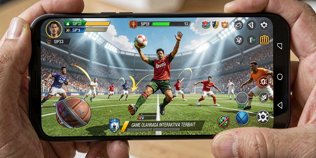 Tampilan menarik dari gameplay SIP33 yang penuh aksi olahraga.