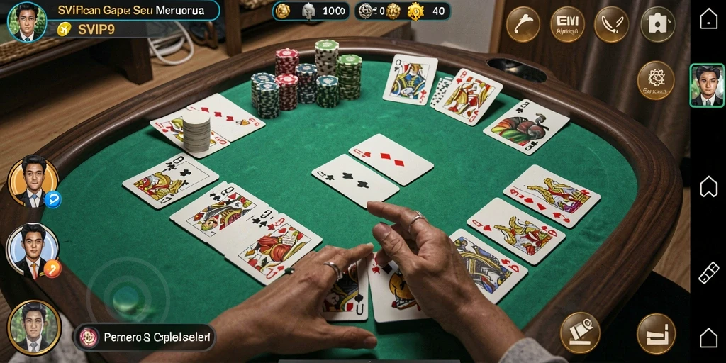 Tampilan screenshot permainan Gaple yang seru di SVIP9.