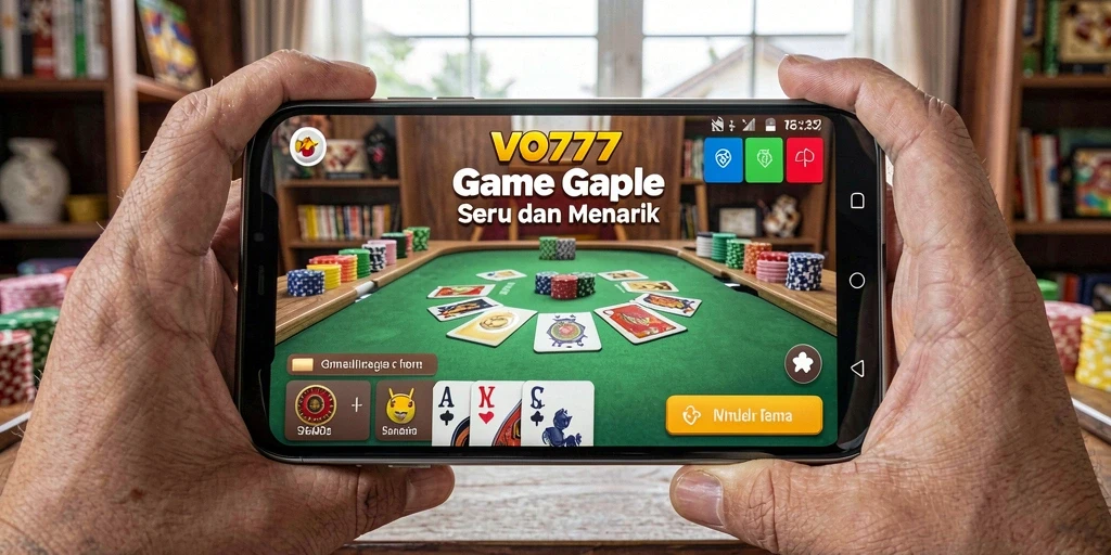 Tampilan gameplay Gaple yang menarik dan interaktif.